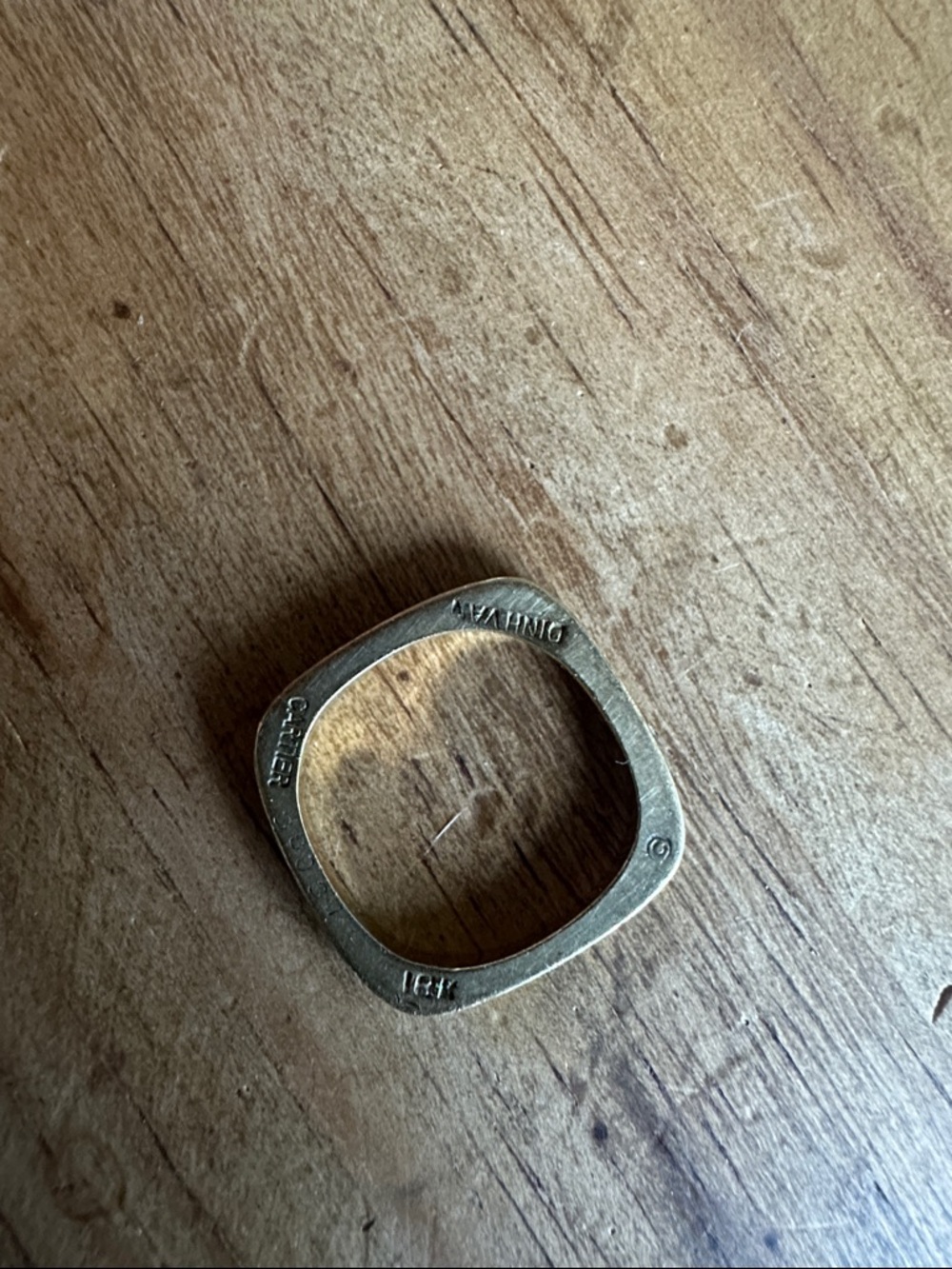 18k Authentic vintage Cartier band